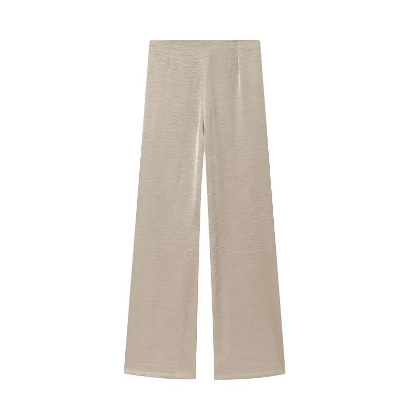 Set două piese Damski Groszki Top bandeau și pantaloni evazați | Stil potrivit