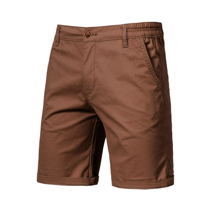 Herren Freizeit Shorts Mit Geradem Bein Und Knopfverschluss | Seiten Taschen