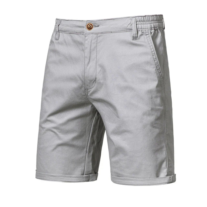 Herren Freizeit Shorts Mit Geradem Bein Und Knopfverschluss | Seiten Taschen