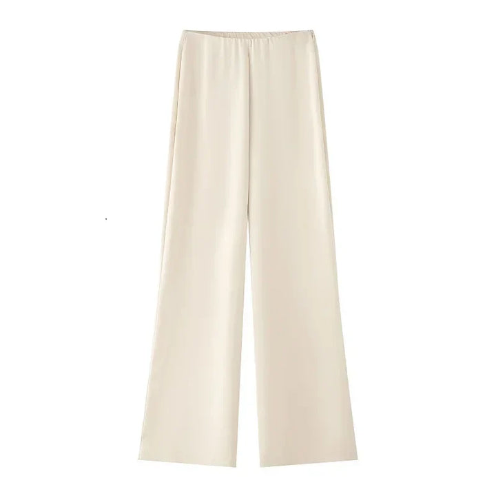 Set două piese Damski Groszki Top bandeau și pantaloni evazați | Stil potrivit