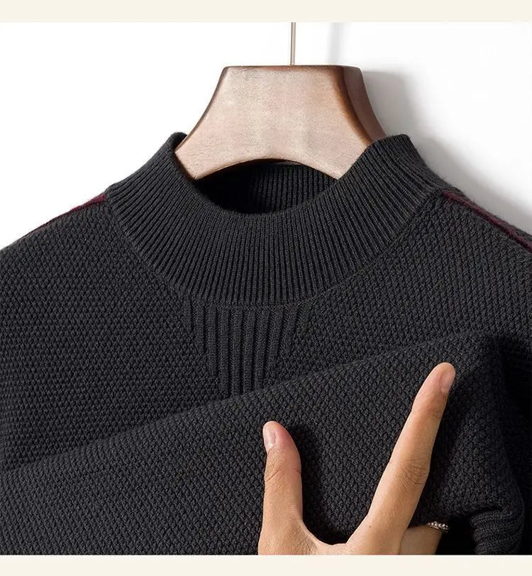 Herren Langarm Pullover Mit Strukturmuster | Klassischer Look