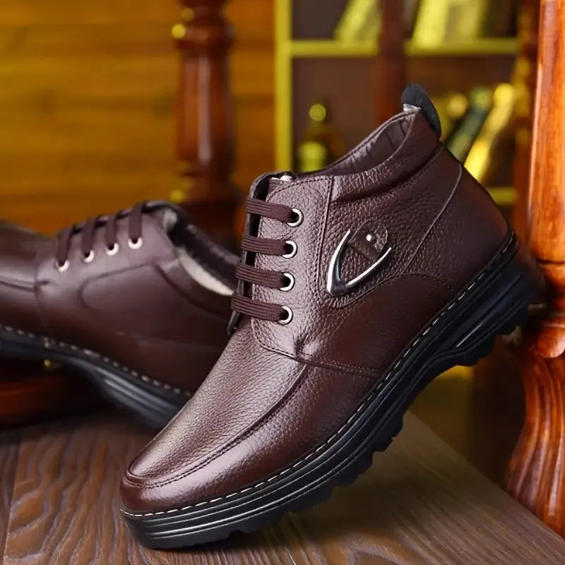 Herren Schnürung Mid-Top Schuhe | Urbaner Klassischer Look