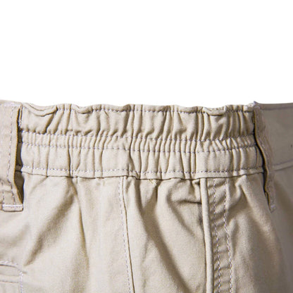 Pantaloncini da uomo casual con gambe dritte e chiusura con bottoni | Tasche laterali