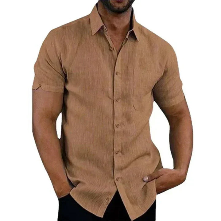 Chemise homme à manches courtes | Chemise décontractée pour l'été
