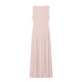 Damen Kleid Ärmellos Rundhals Tiefe Taille Kleid | Maxi