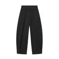 Damen High Waist Hose mit Bundfalten vorne und weitem Bein | Taillierte Passform