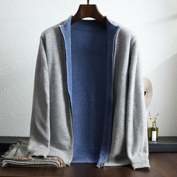 Pánský kardigan s dlouhým rukávem, otevřený | Styl casual
