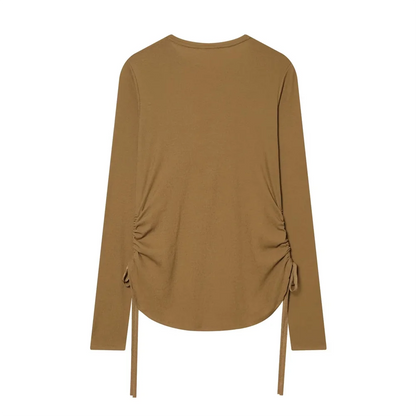 Maglia donna a girocollo manica lunga | Slim fit