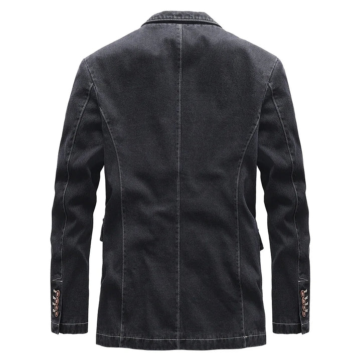 Herren Blazerjacke mit langen Ärmeln und Knopfverschluss | Smart Casual Style