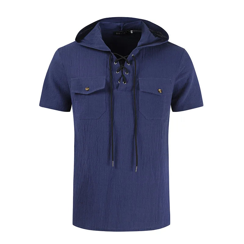 Chemise Homme à Nouer | Chemise à Manches Longues pour l'Été