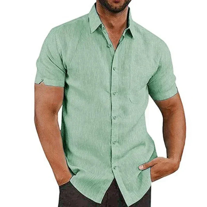 Chemise homme à manches courtes | Chemise décontractée pour l'été