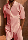 Men's corduroy set with short sleeves – summer comfort in a stylish look