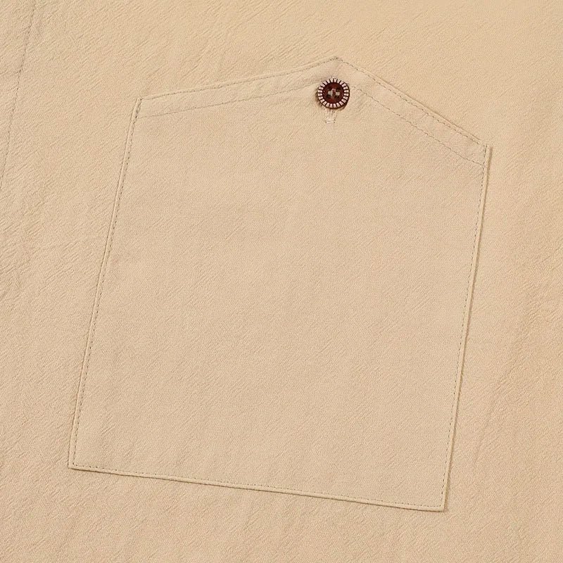 Camicia da uomo a maniche corte con bottoni | Con colletto