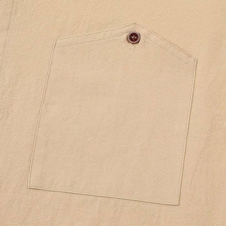 Camicia da uomo a maniche corte con bottoni | Con colletto