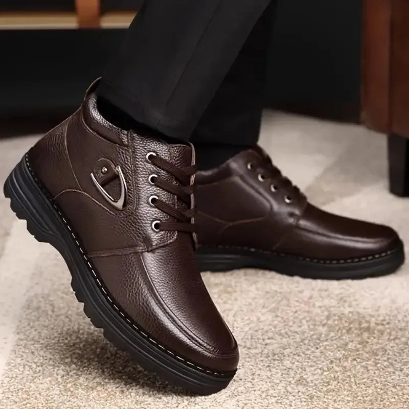 Herren Schnürung Mid-Top Schuhe | Urbaner Klassischer Look