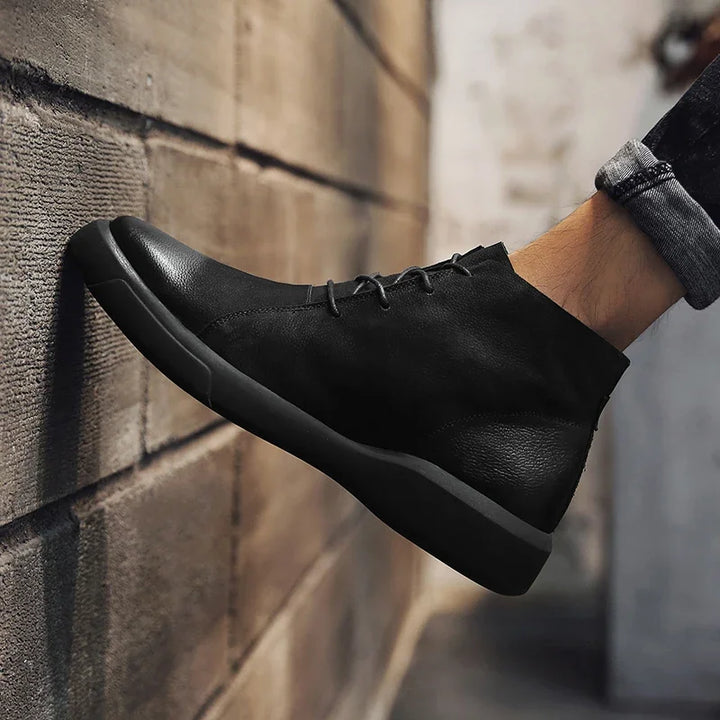 Herren Schnürstiefel Mit Runder Spitze | Moderner Streetstyle