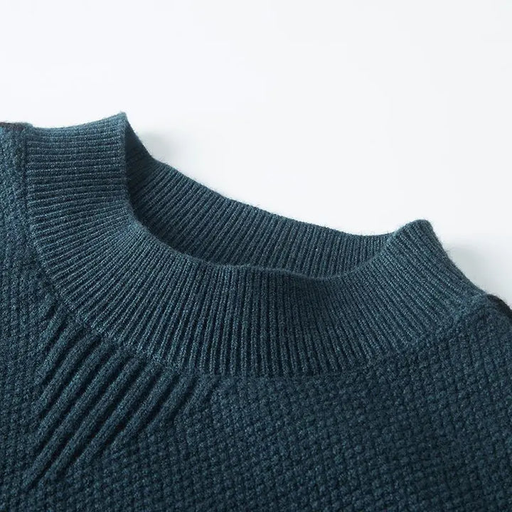 Herren Langarm Pullover Mit Strukturmuster | Klassischer Look