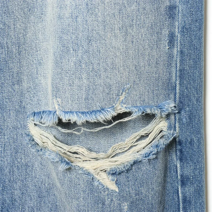 Damen Jeans mit Weitem Bein | High-Waist-Design und Destroyed-Details | Moderner Alltagslook