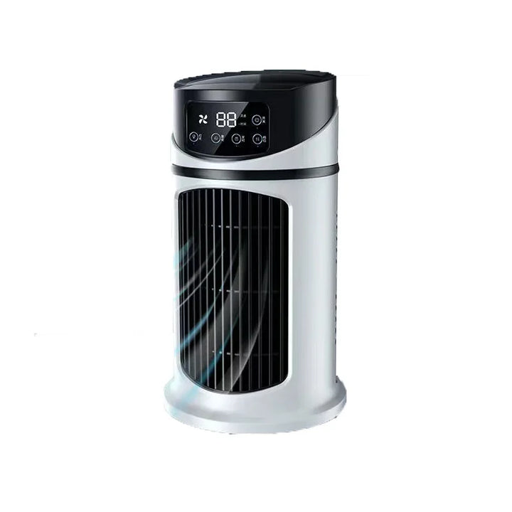 Raffreddatore d'aria USB portatile | Ventilatore da tavolo 3-in-1 | Umidificazione e circolazione dell'aria | Design compatto