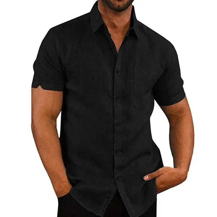 Chemise homme à manches courtes | Chemise décontractée pour l'été