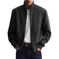 Herren Langarm Jacke mit Stehkragen Reißverschluss | Klassisch