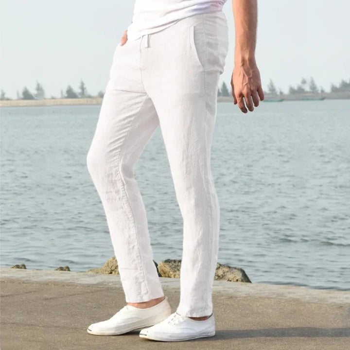 Herren Slim Fit Casual Hose | Gerade Geschnittene Alltagshose