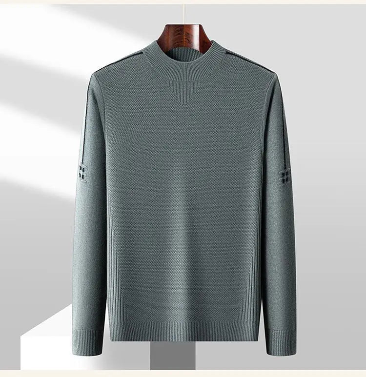 Herren Langarm Pullover Mit Strukturmuster | Klassischer Look