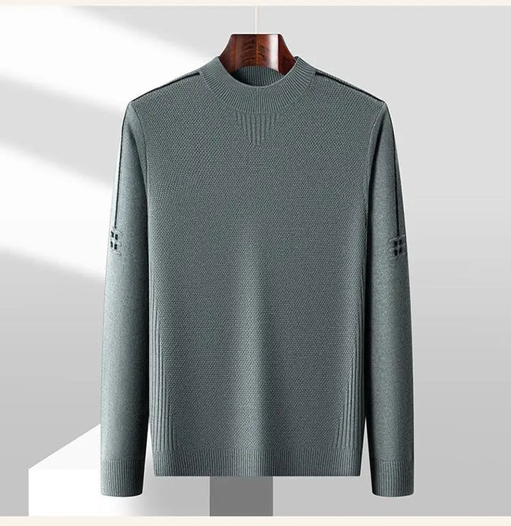 Herren Langarm Pullover Mit Strukturmuster | Klassischer Look