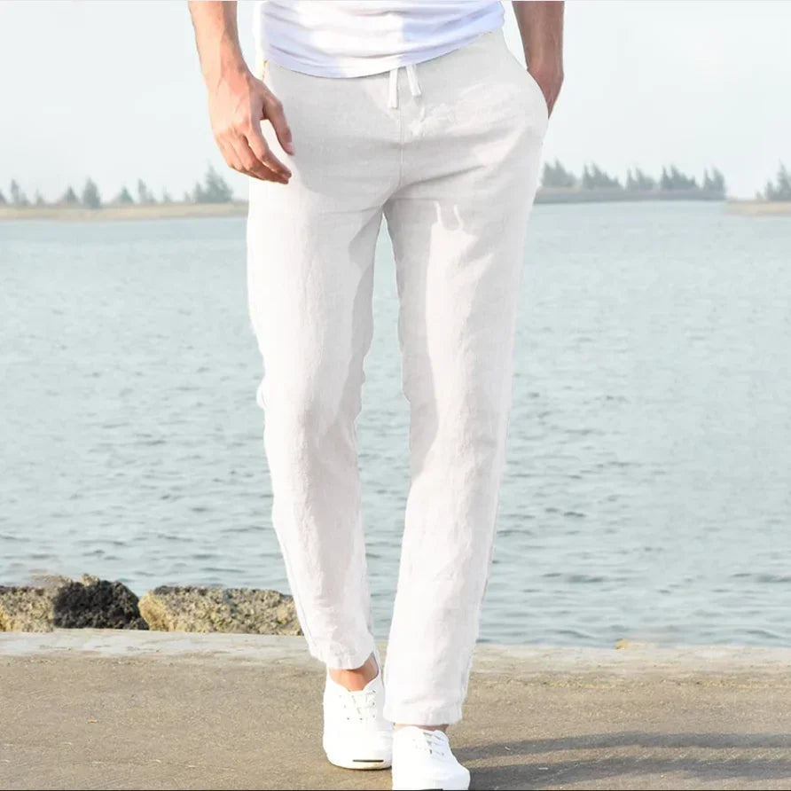 Herren Slim Fit Casual Hose | Gerade Geschnittene Alltagshose