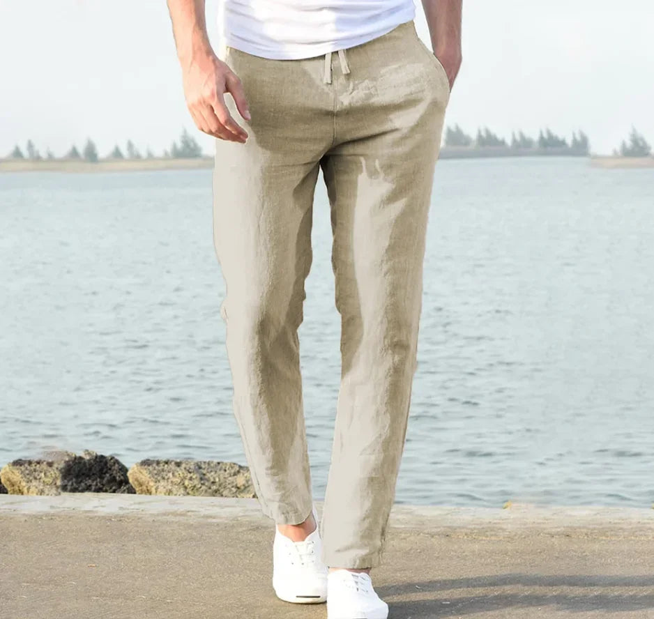 Herren Slim Fit Casual Hose | Gerade Geschnittene Alltagshose