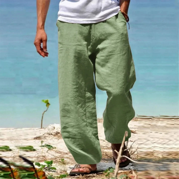 Herren Freizeit Hose Mit Weitem Bein Und Kordelzug | Seiten Taschen