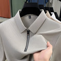 Herren Kurzarm Polo Shirt mit Half Zip | Freizeit