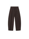 Pantaloni damă cu talie înaltă, pliuri în față, cu picior larg | Croială conică