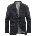 Herren Blazerjacke mit langen Ärmeln und Knopfverschluss | Smart Casual Style