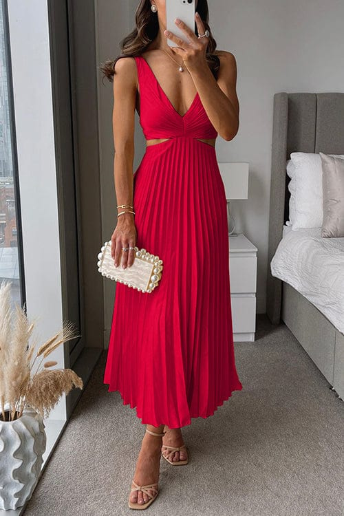 Sanne | Elegantes plissiertes Midikleid 1