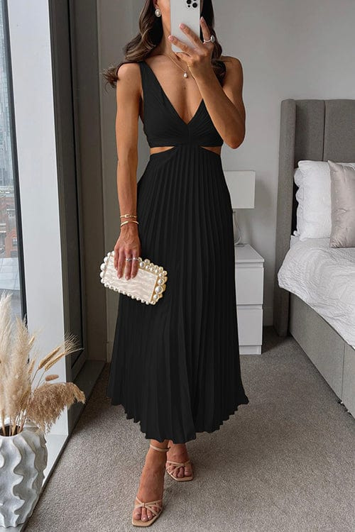 Sanne | Elegantes plissiertes Midikleid 3