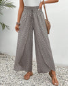 Sapphira | Damen-Palazzo-Hose mit Hoher Taille und Geometrischem Print | Weites Bein 0