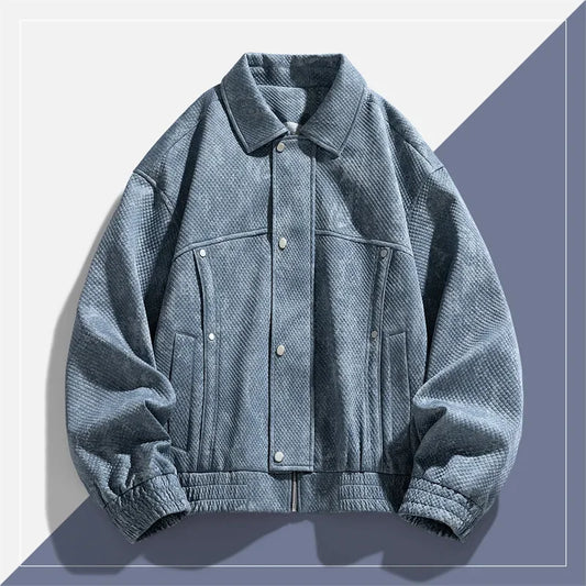 Youth Men's Jacket Spring Autumn Workwear Jacket Versatile Casual Slim Fit Lightweight Outerwear Coats for Men