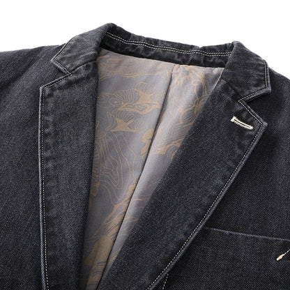 Men's blazer jacket with long sleeves and button closure | Smart casual style
