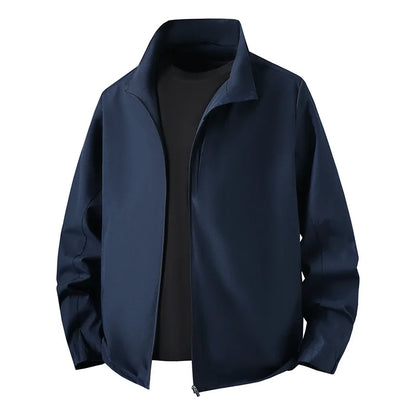 Veste Homme à Col Montant Fermeture Éclair Manches Longues | Décontracté