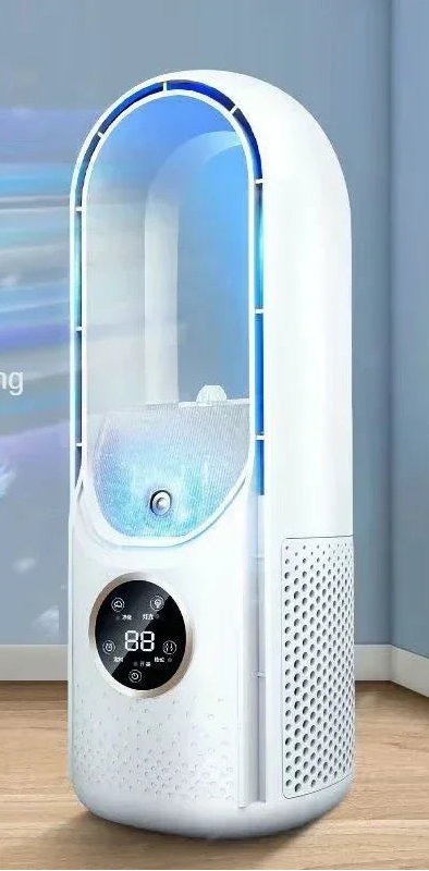 Ventilatore da tavolo senza pale | Raffreddamento dell'aria 3-in-1, purificazione dell'aria e ionizzazione | Design moderno