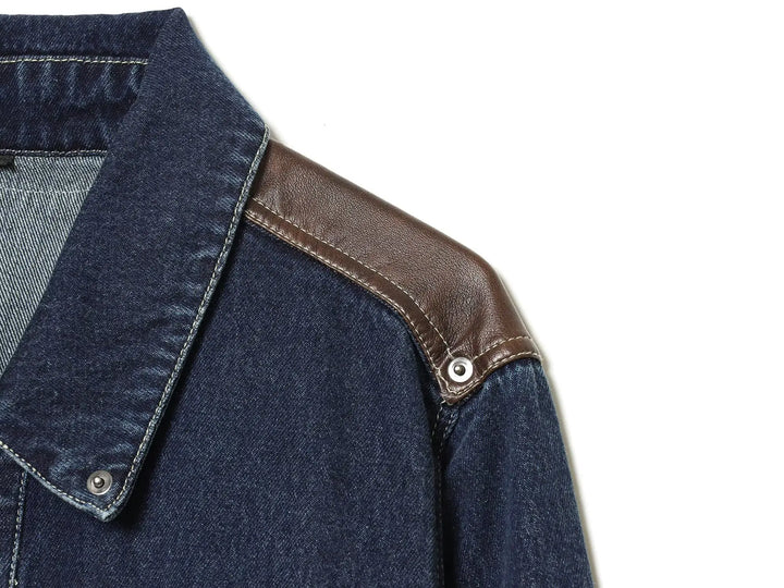 Set damă două piese | Set croială regulară | Jachetă scurtă și blugi largi | Stil modern streetwear
