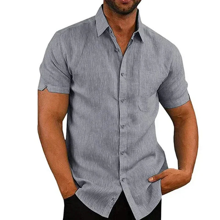 Chemise homme à manches courtes | Chemise décontractée pour l'été