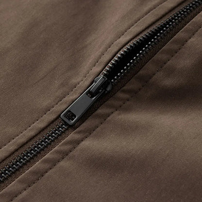 Veste homme à col avec fermeture éclair manches longues | Classique