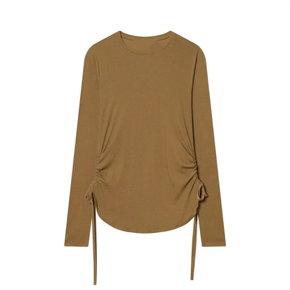 Maglia donna a girocollo manica lunga | Slim fit