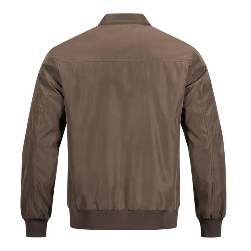 Veste homme à col avec fermeture éclair manches longues | Classique