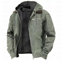 Schwere Arbeitsjacke mit Kapuze für Herren – warm, strapazierfähig und mit entspannter Passform für Herbst und Winter 4