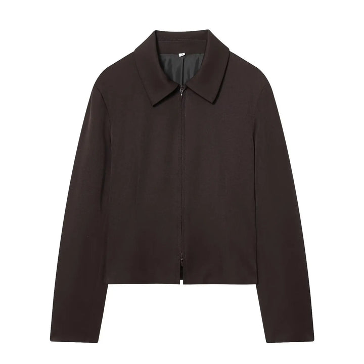 Ensemble deux pièces pour femme avec veste courte et pantalon à jambe droite | Style coordonné