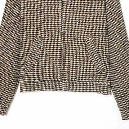 Women's Set with Zip-Up Jacket with Long Sleeves and Straight-Leg Pants | Vintage Style