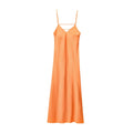 Damen Kleid Ärmellos V-Ausschnitt Rückenfrei Abendkleid | Maxi